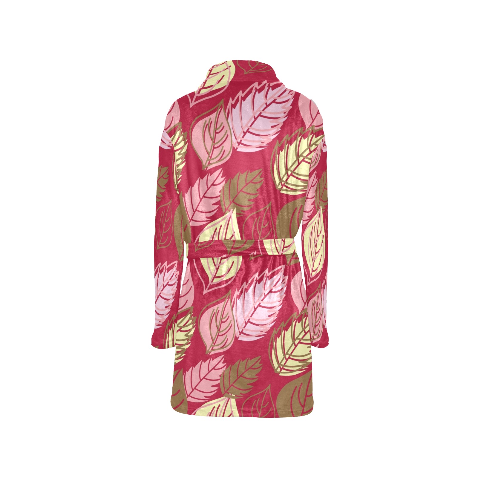 Elegant Fall Leaves Women's All Over Print Night Robe
