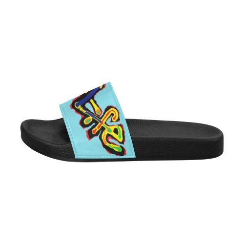 ZL.LOGO.tourq Women's Slide Sandals (Model 057)