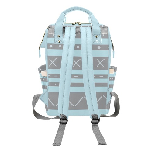 Sweet Stripes Diaper Bag Multi-Function Diaper Backpack/Diaper Bag (Model 1688)