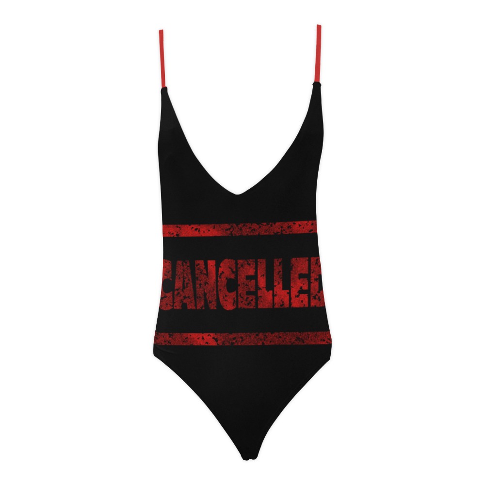 Cancelled Sexy Lacing Backless One-Piece Swimsuit (Model S10)