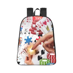 POKER NIGHT TOO Fabric School Backpack (Model 1682) (Large)