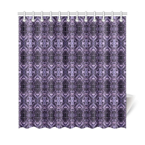 violet repeating pattern Shower Curtain 69"x72"