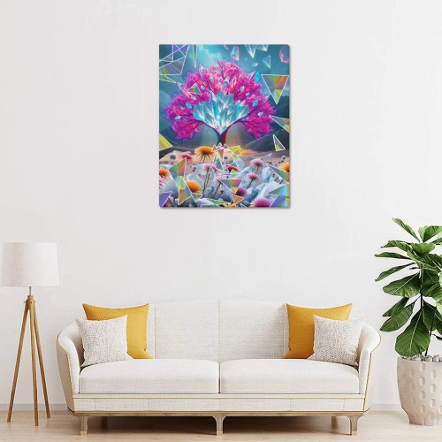 Crystal Tree of Light Upgraded Canvas Print 16"x20"