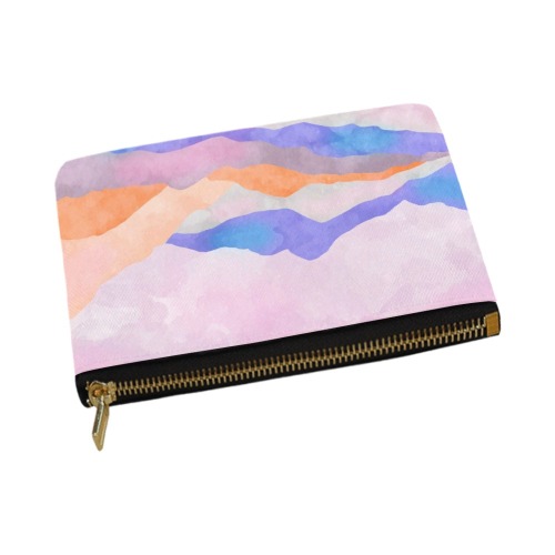 Simple colorful mountains landscape_CPM1 Carry-All Pouch 12.5''x8.5''