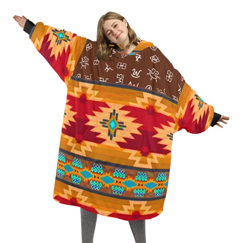 Unisex Adult Red SdlBlkt CatlBrand HoodieBlkt