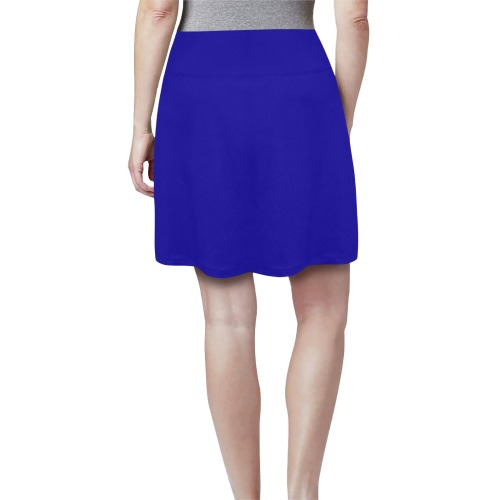 Midnight Blue Women's Athletic Skirt (Model D64)