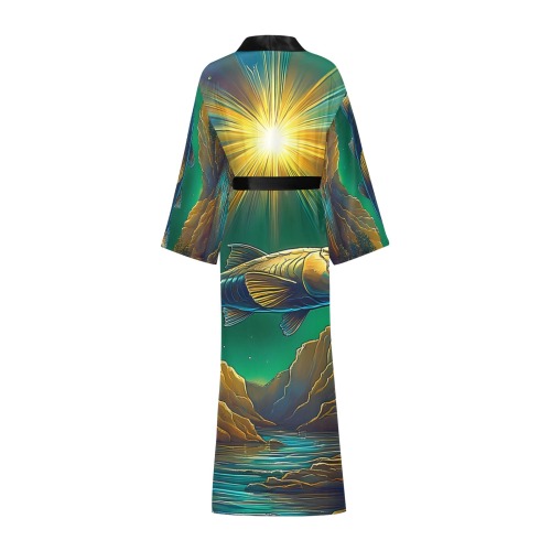 Celestial Swim Long Kimono Robe