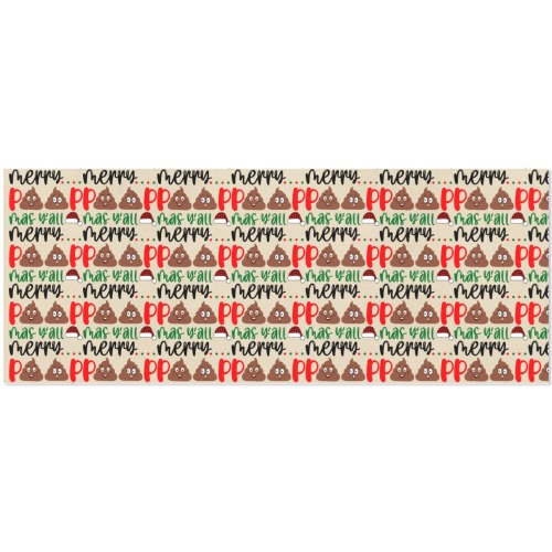 Merry Poopmas Y'all Gift Wrapping Paper 58"x 23" (2 Rolls)