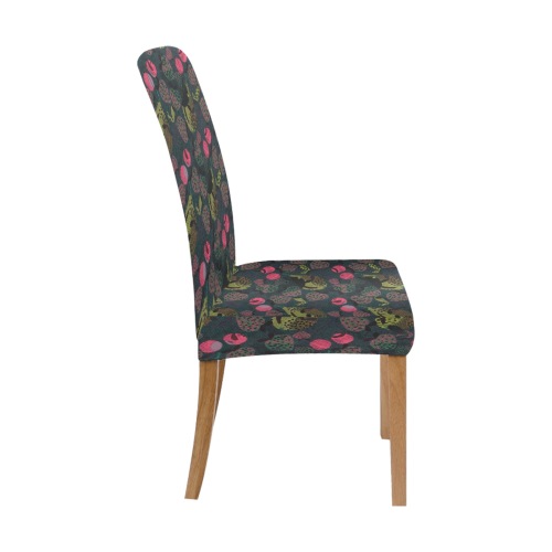 Berrie Pink & Green Mix In Abstact Removable Dining Chair Cover