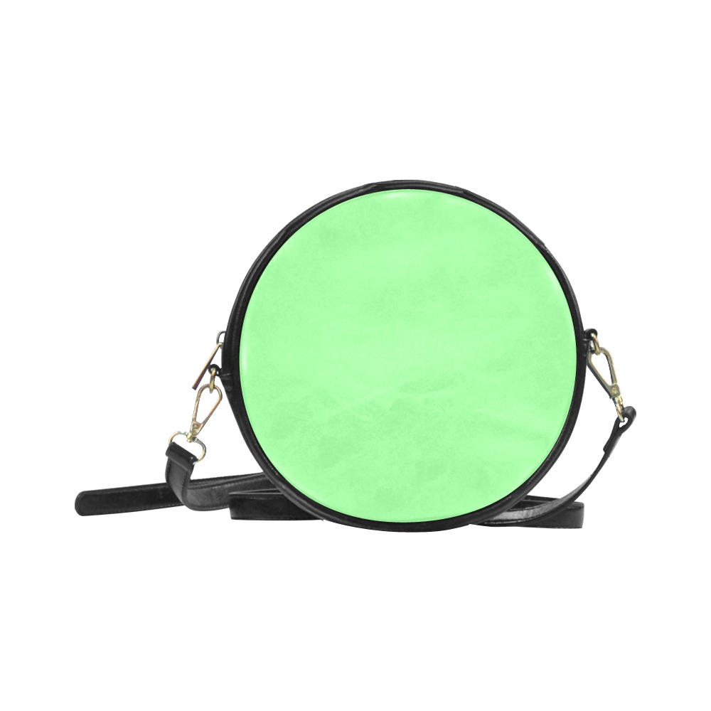 color pale green Round Sling Bag (Model 1647)