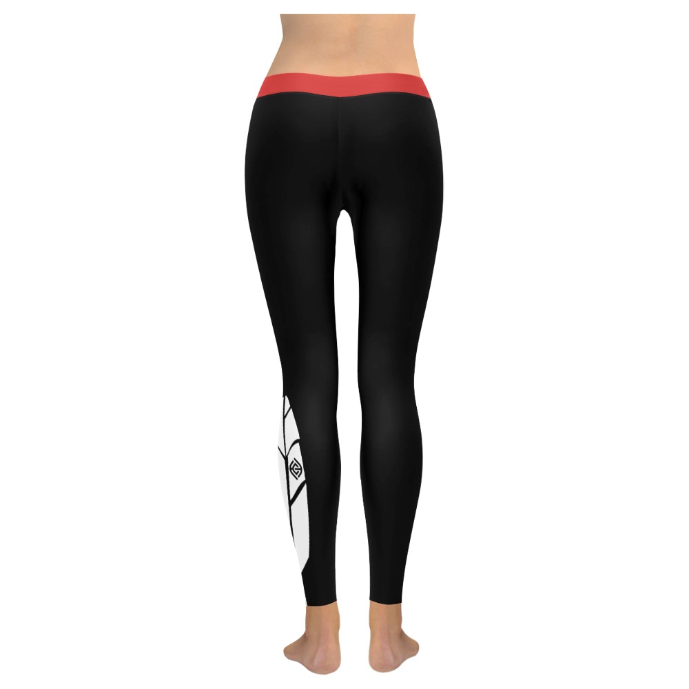 Chiefhan Leggins Women's Low Rise Leggings (Invisible Stitch) (Model L05)