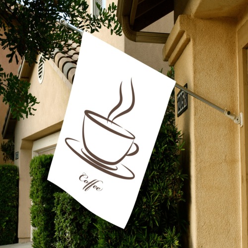 Coffee House Garden Flag 28''x40'' (Two Sides Printing)