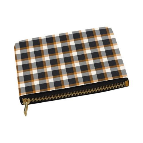 Classic Plaid (Tan) Carry-All Pouch 12.5''x8.5''