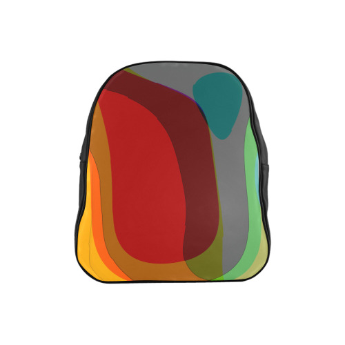 Colorful Abstract 118 School Backpack (Model 1601)(Small)