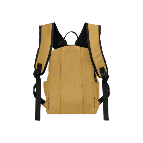 FLAXEN YELLOW Lightweight Casual Backpack (Model 1730)
