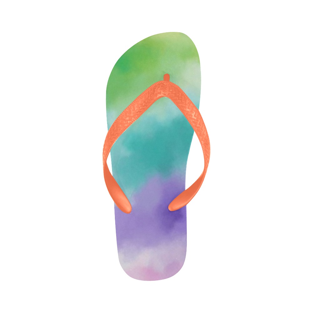 chancletas unisex diseño manchado Flip Flops for Men/Women (Model 040)
