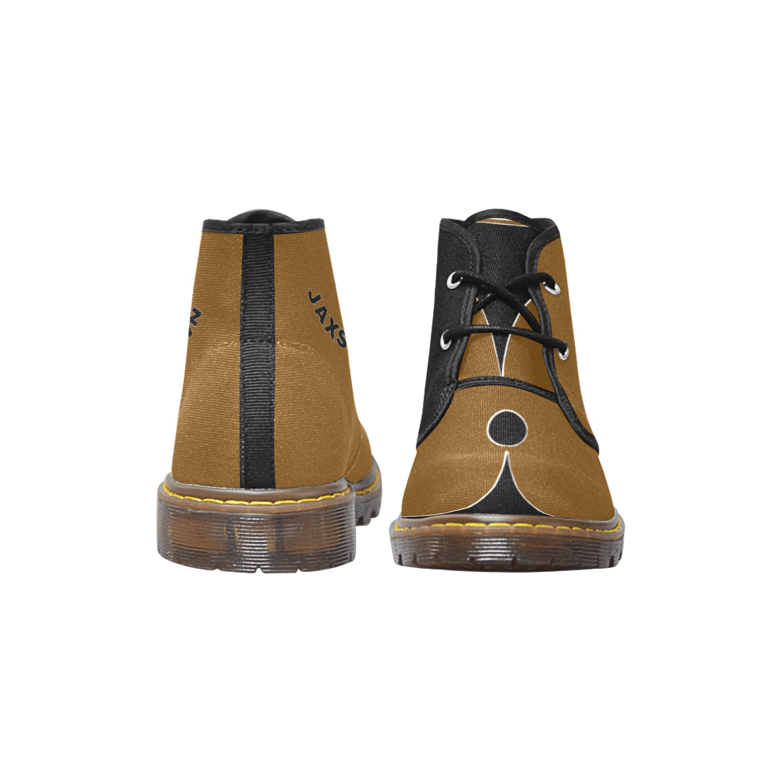 jaxs & crown  print Men's Canvas Chukka Boots (Model 2402-1)