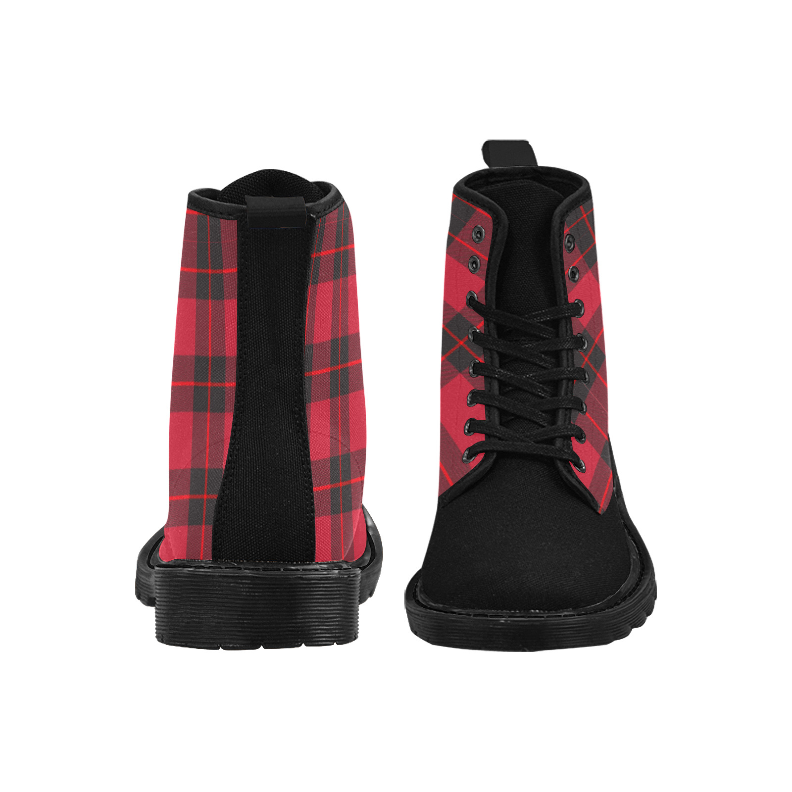 HIGHLANDESS Martin Boots for Women (Black) (Model 1203H)
