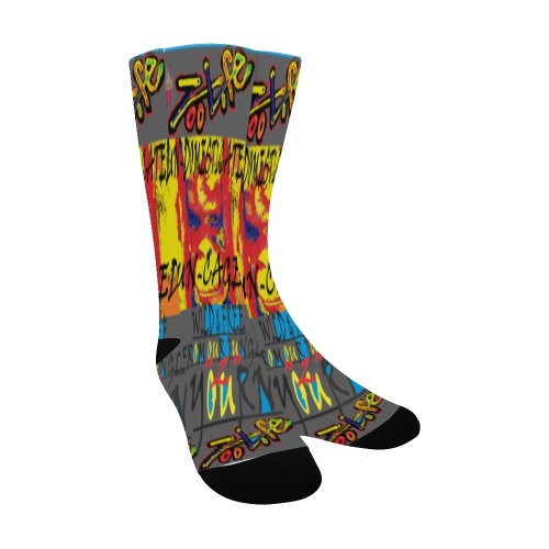 ZL.ANM.GRY Men's Custom Socks