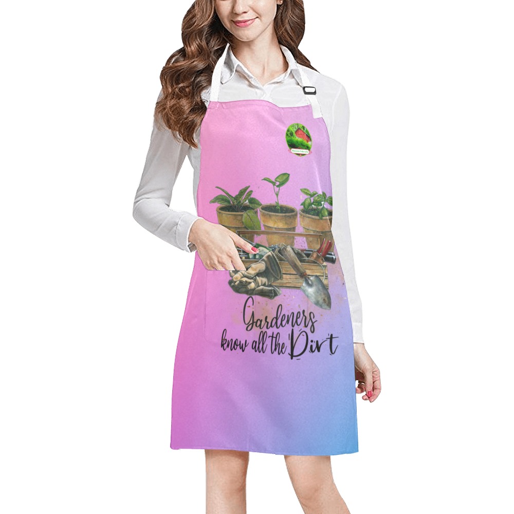 Hilltop Garden Produce by Kai Apron Collection- Gardeners know all the Dirt 53086P18 All Over Print Apron