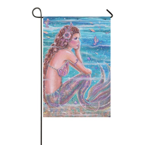 Coral Mermaid Garden Flag 12‘’x18‘’(Twin Sides)