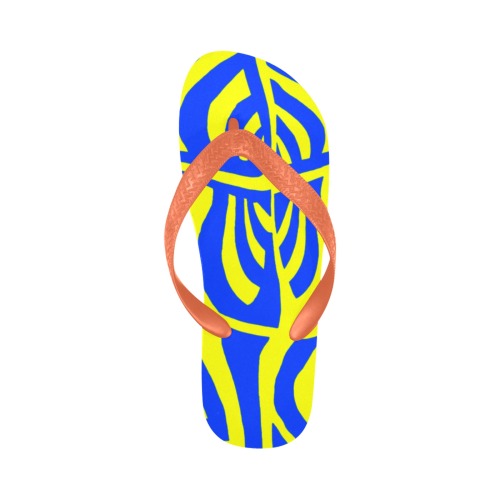 aaa blue y Flip Flops for Men/Women (Model 040)
