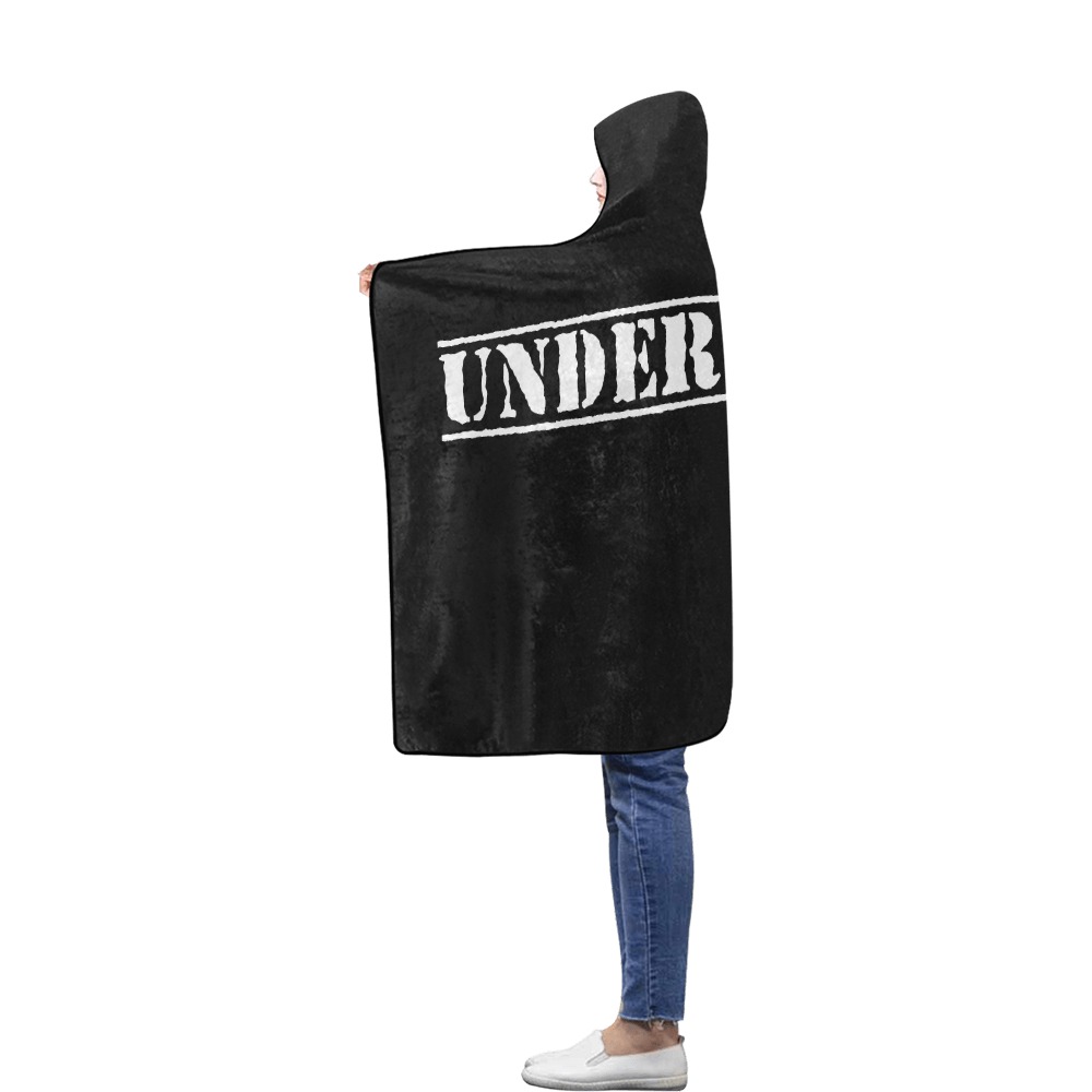 UNDERCOVER Flannel Hooded Blanket 40''x50''
