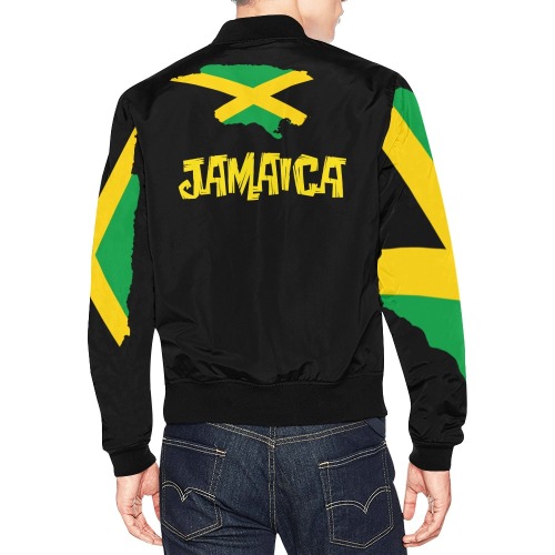 Jamaica bomber Jacket black All Over Print Bomber Jacket for Men (Model H19)