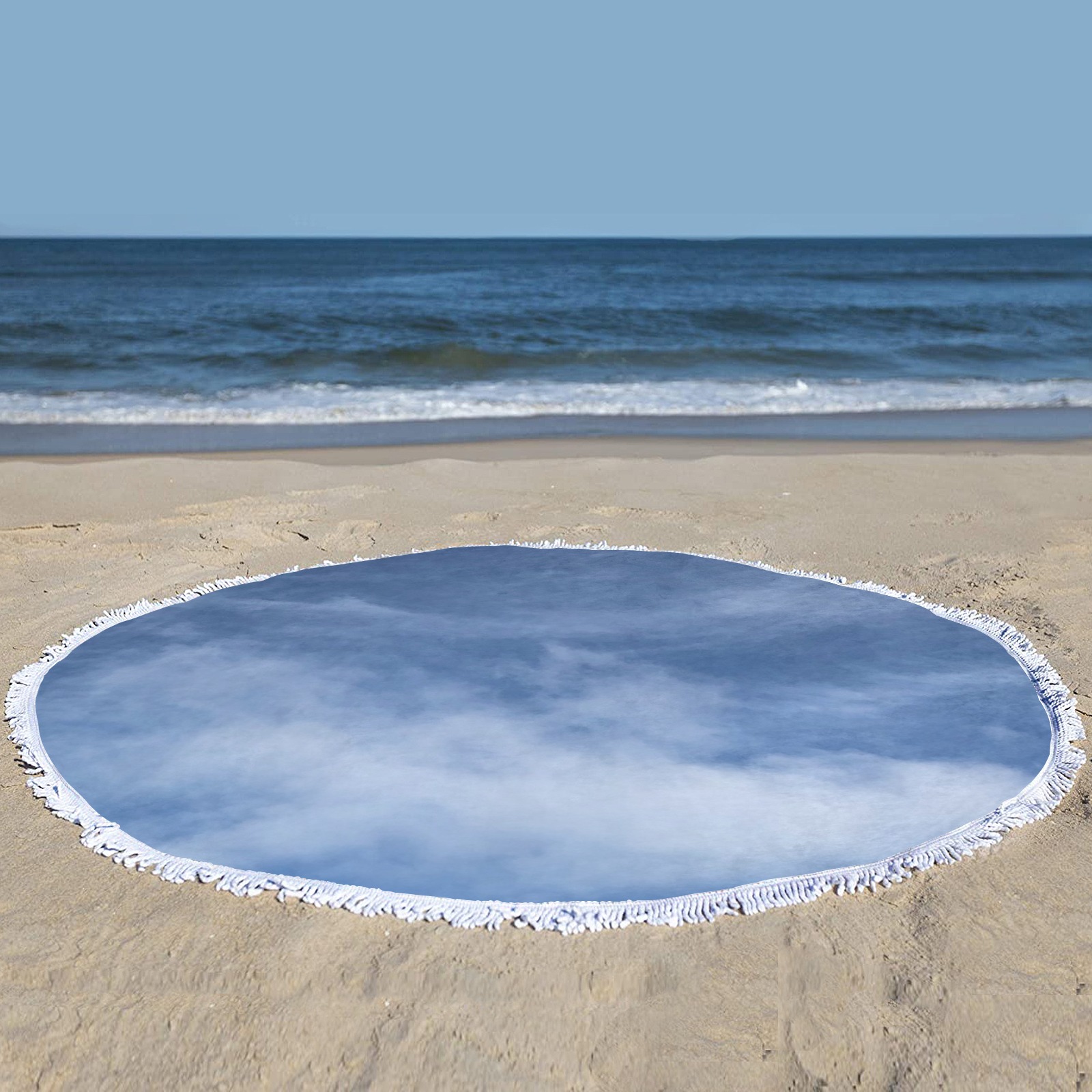 Sky wishes Circular Beach Shawl Towel 59"x 59"