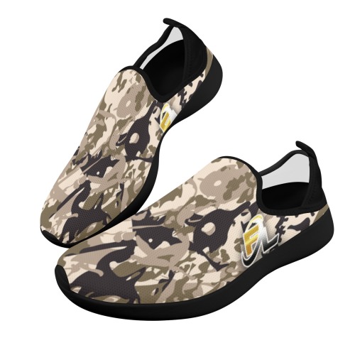 Camouflage Lite Slide In Sneaker Fly Weave Drop-in Heel Sneakers for Men (Model 02002)