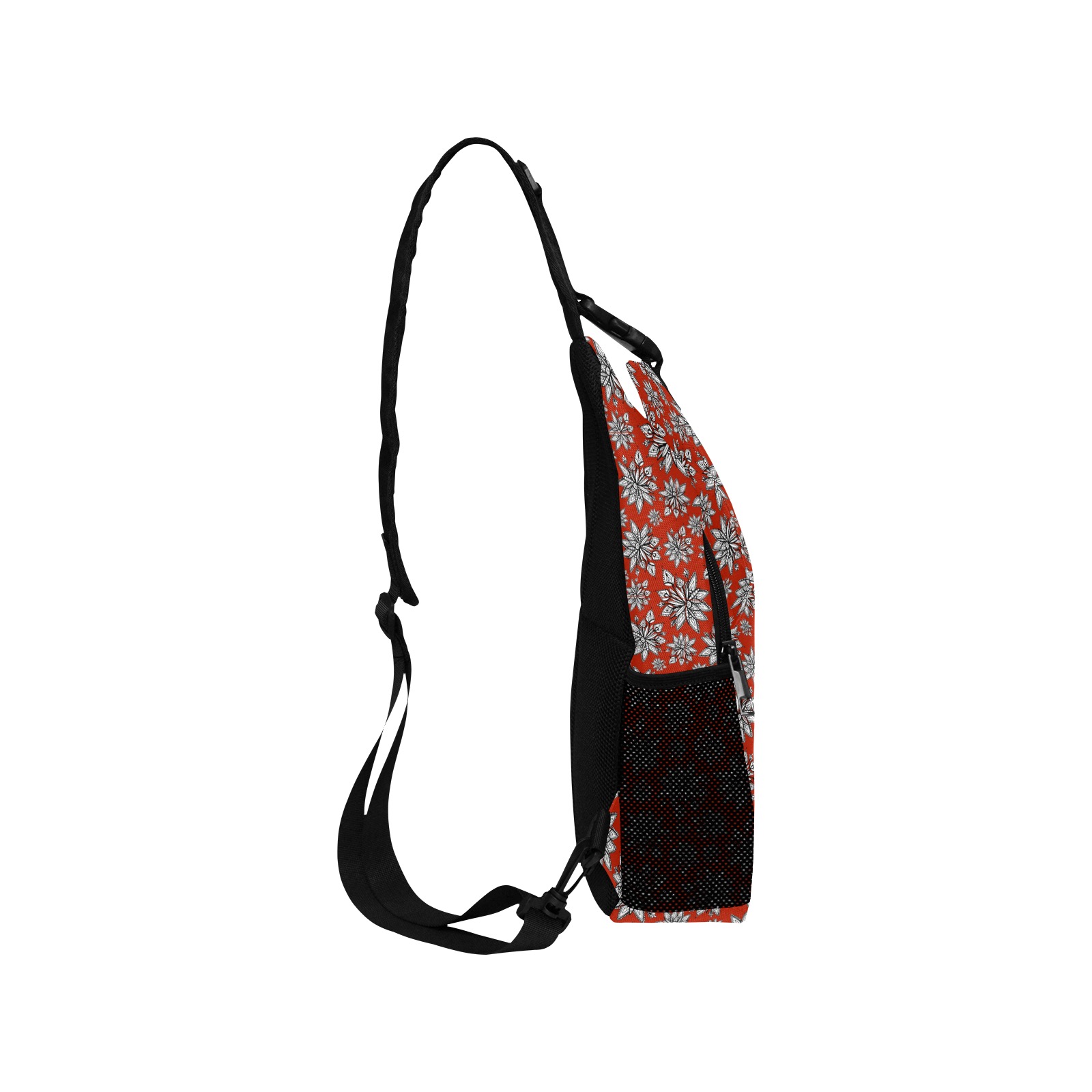 Creekside Floret - red Men's Casual Chest Bag (Model 1729)