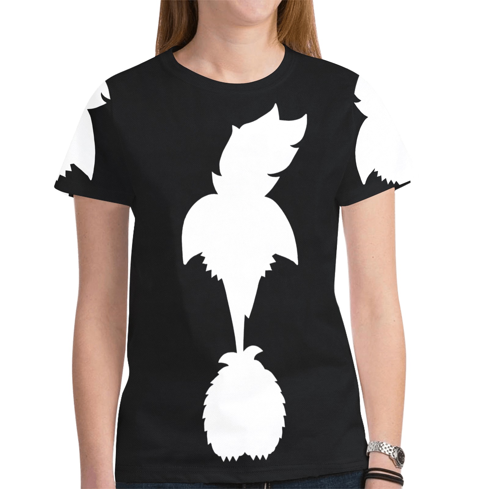 ITEM 16 _ SILHOUETTE - T-SHIRT New All Over Print T-shirt for Women (Model T45)