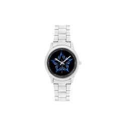 Blue flame star watch Men's Stainless Steel Watch(Model 104)