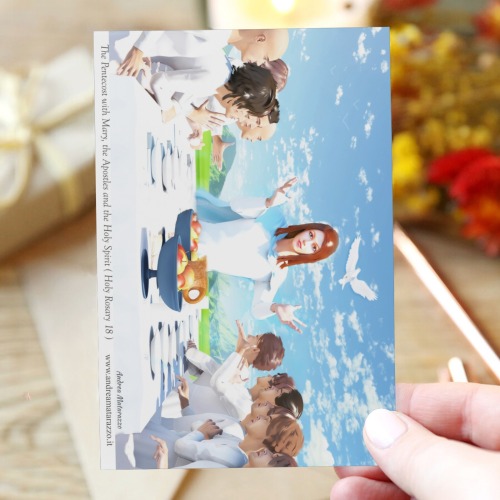 The Pentecost with Mary, the Apostles and the Holy Spirit