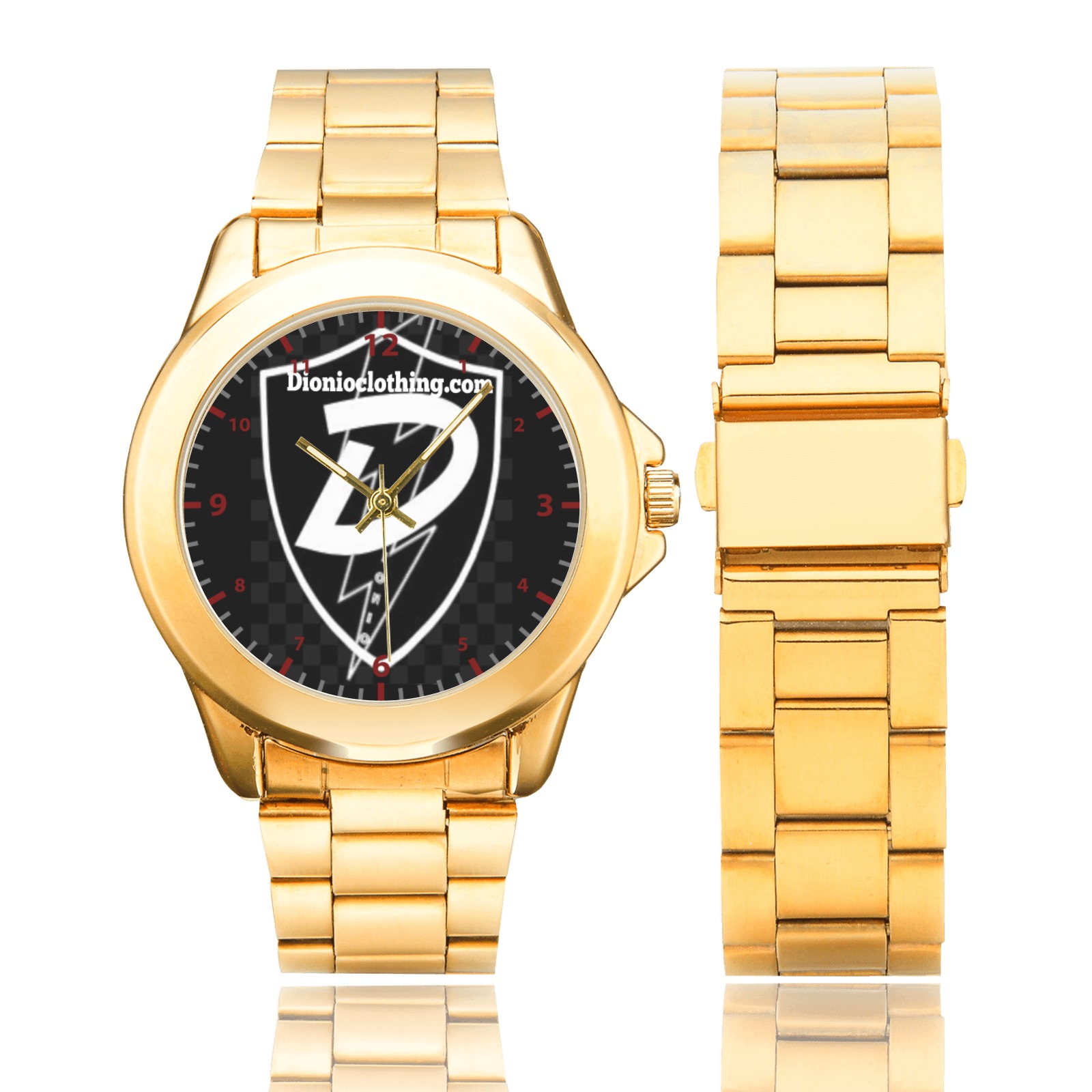 DIONIO Clothing Gilt Watch (Black Shield Logo) Custom Gilt Watch(Model 101)