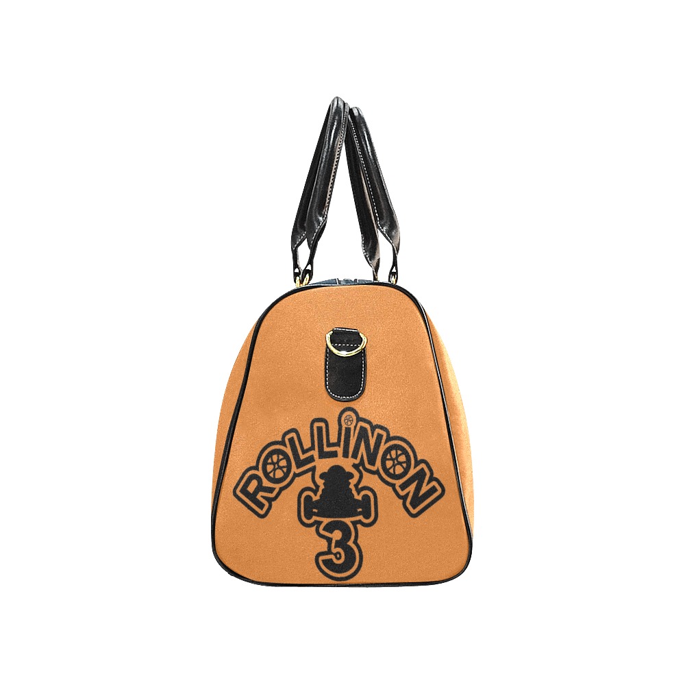 RollinOn3 Orange Travel Bag Large New Waterproof Travel Bag/Large (Model 1639)