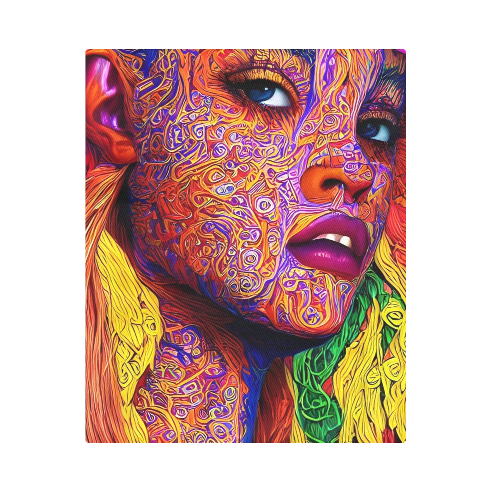 Peppercolors girl Duvet Cover 86"x70" ( All-over-print)
