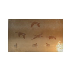 Fall geese Azalea Doormat 30" x 18" (Sponge Material)