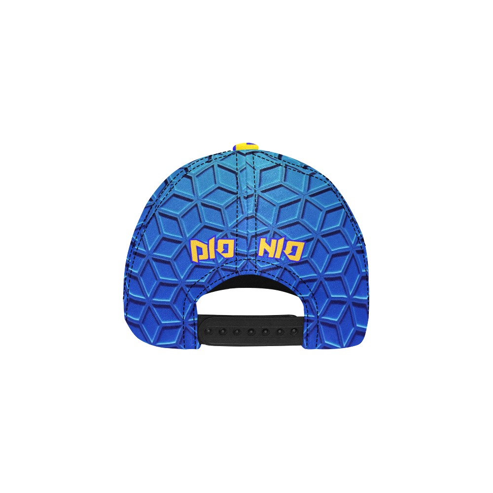 DIONIO Clothing - IRON SOLDIER CAP (Blue & Yellow) All Over Print Dad Cap C (6-Pieces Customization)