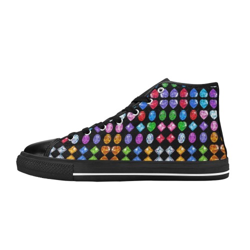 BLING 7 Men’s Classic High Top Canvas Shoes (Model 017)