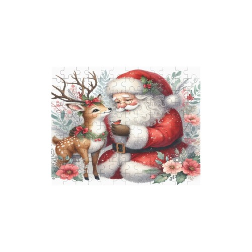 Santa And Reindeer 2