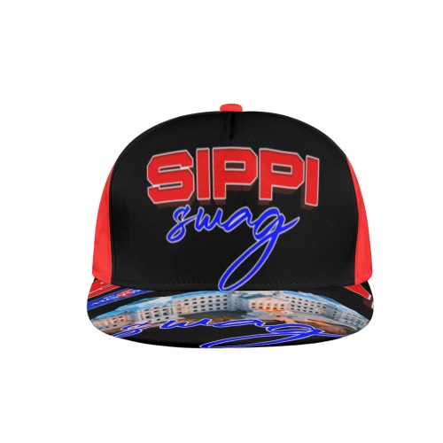 Sippi Swag Red/Black All Over Print Snapback Hat