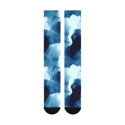 Watercolor sea Over-The-Calf Socks