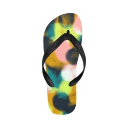 Dots colorful abstract Flip Flops for Men/Women (Model 040)