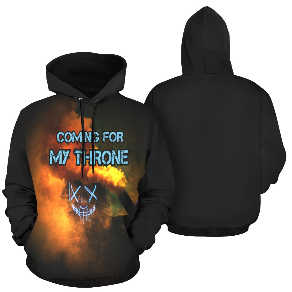 COMING FOR MY THRONE All Over Print Hoodie for Men (USA Size) (Model H13)