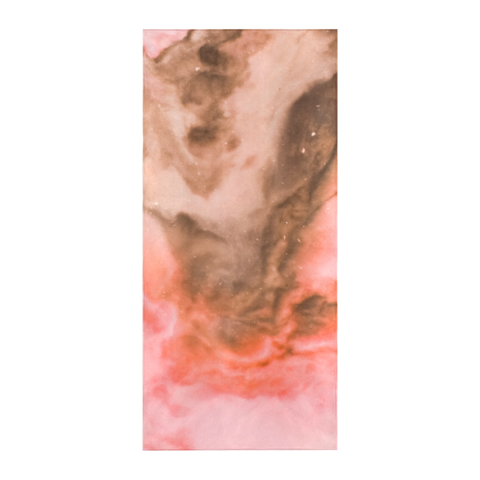 Pink marbled space 01 Beach Towel 32"x 71"