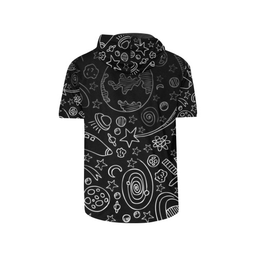 RR Men's Cooling Performance Short Sleeve Hooded Tee - Party All Over Print Short Sleeve Hoodie for Men (Model H32)