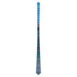 Abstract Blue Horizontal Stripes Classic Necktie (Two Sides)