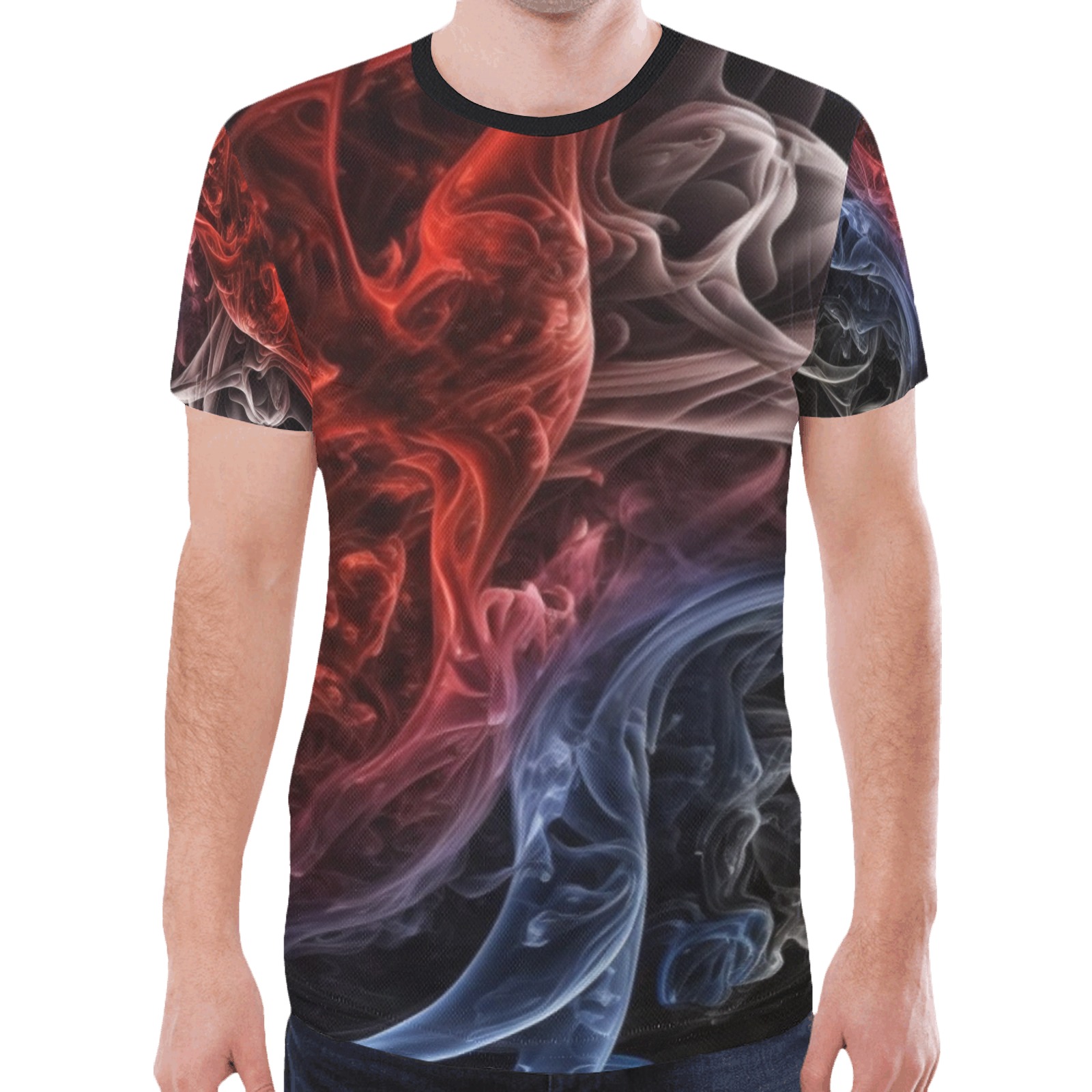 smoke shirt New All Over Print T-shirt for Men (Model T45)