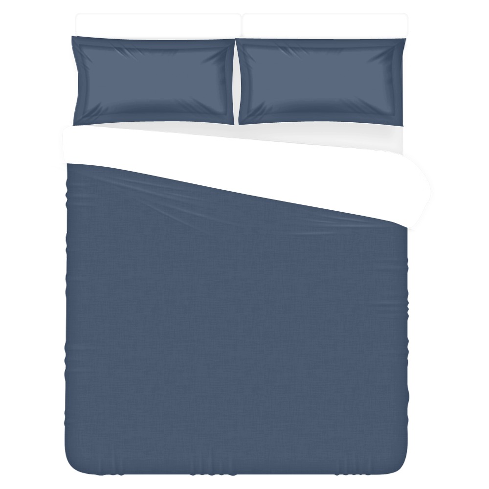 Storm Sky Blue Gray 3-Piece Bedding Set